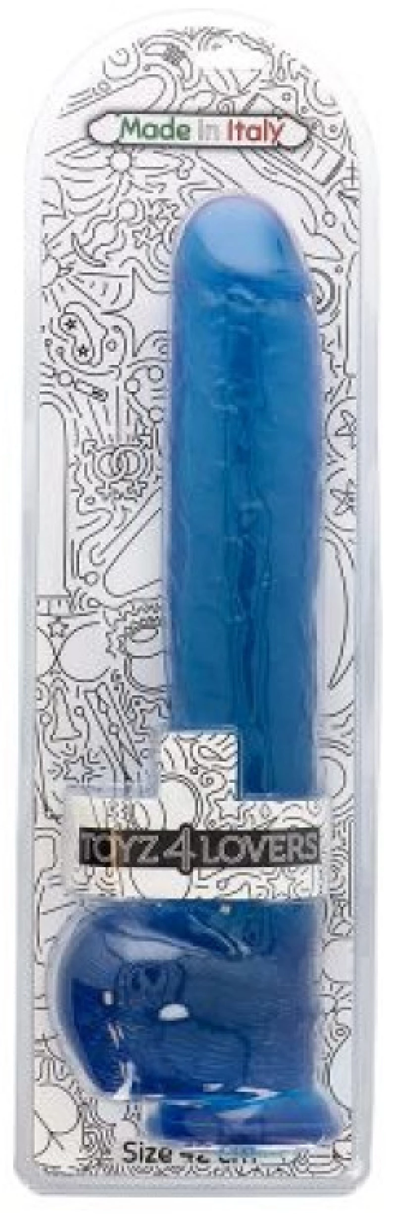 Dildo Golia Transparent blue