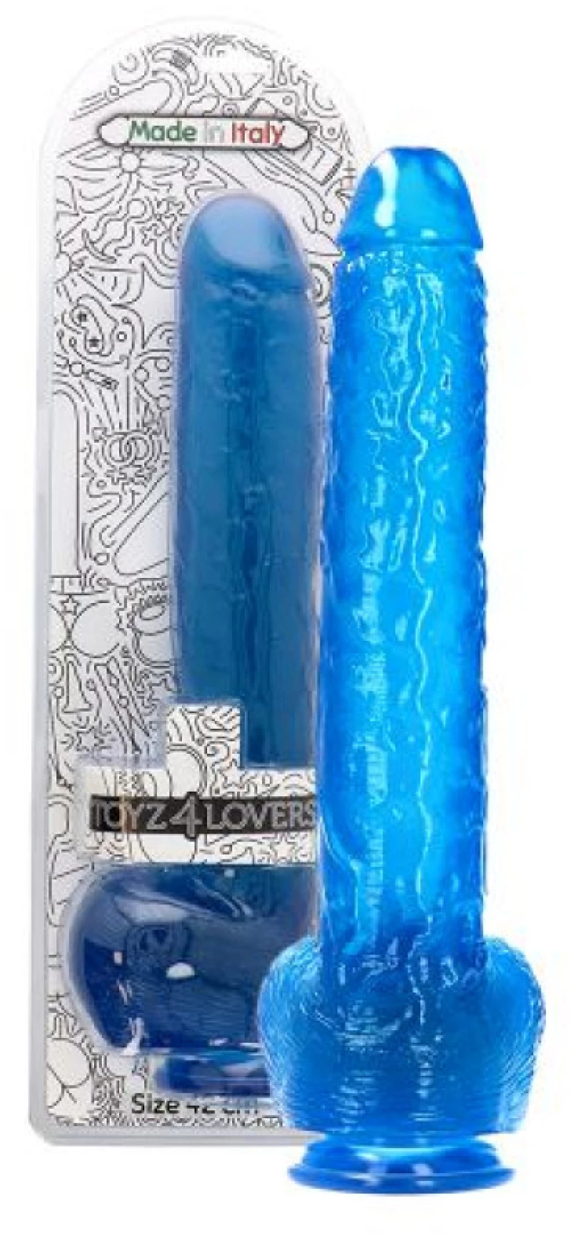 Dildo Golia Transparent blue
