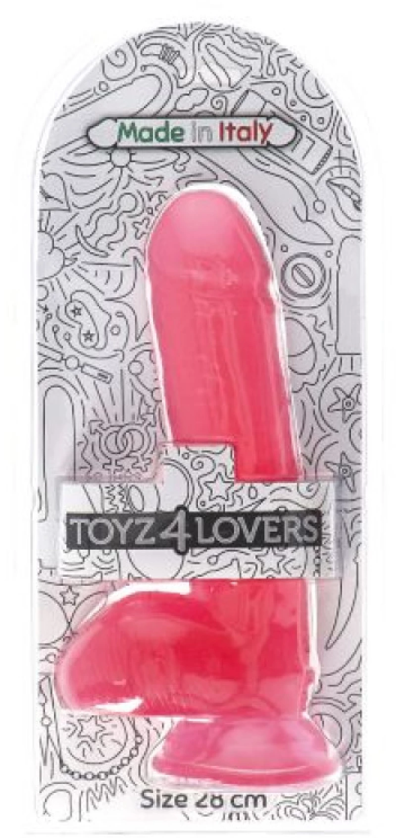 Attila transparent pink Dildo