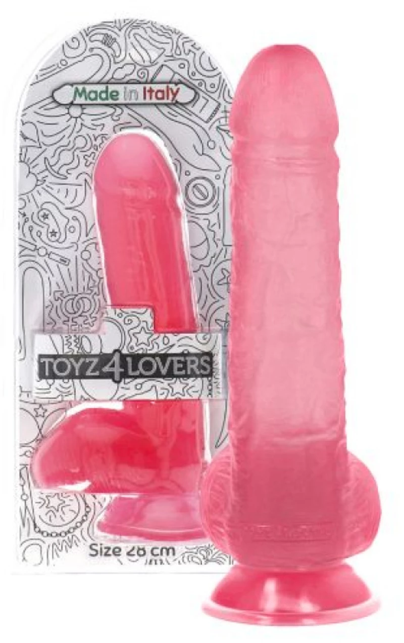 Attila transparent pink Dildo
