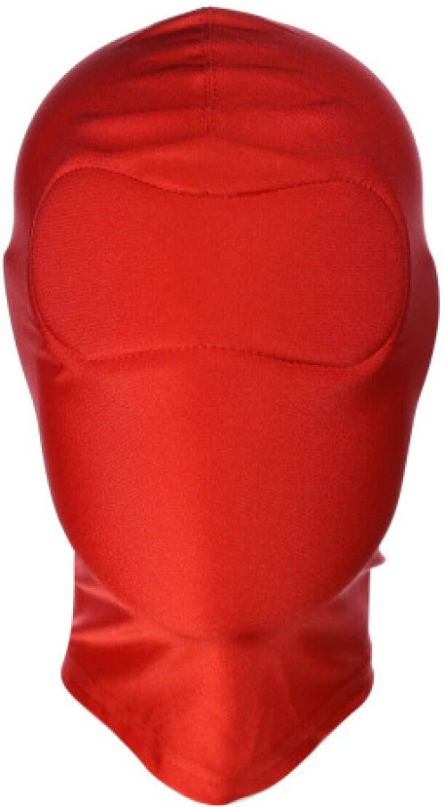 NAUGHTY TOYS Red spandex hood with no holes MEDIUM-LARGE