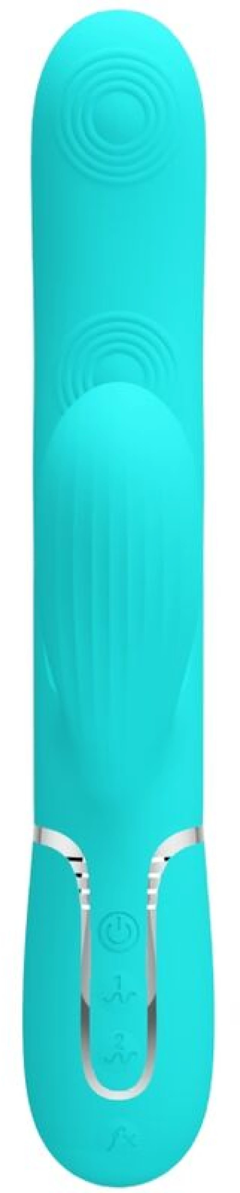 PRETTY LOVE - PERLITA MULTIFUNCTION 3 IN 1 G-SPOT VIBRATOR AQUA GREEN