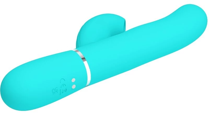 PRETTY LOVE - PERLITA MULTIFUNCTION 3 IN 1 G-SPOT VIBRATOR AQUA GREEN