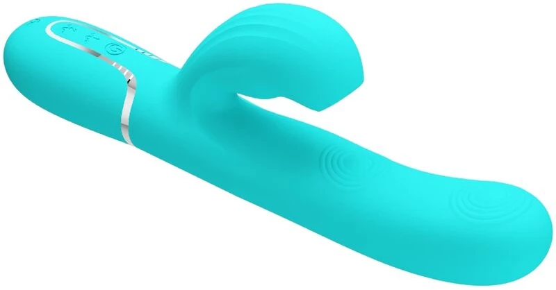 PRETTY LOVE - PERLITA MULTIFUNCTION 3 IN 1 G-SPOT VIBRATOR AQUA GREEN
