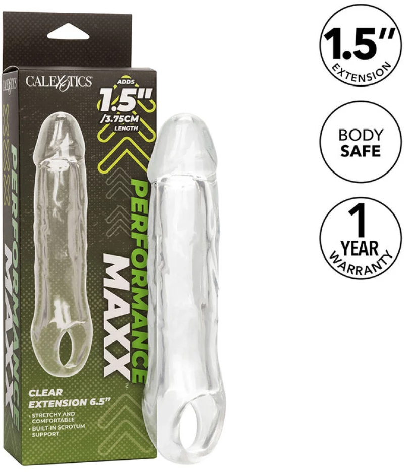 CALIFORNIA EXOTICS - PERFORMANCE MAXX CLEAR EXTENSION 6,5 TRANSPARENT