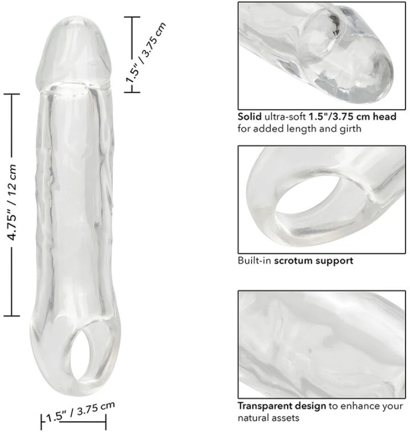 CALIFORNIA EXOTICS - PERFORMANCE MAXX CLEAR EXTENSION 6,5 TRANSPARENT