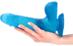 Alvaro Transparent Blue Dildo