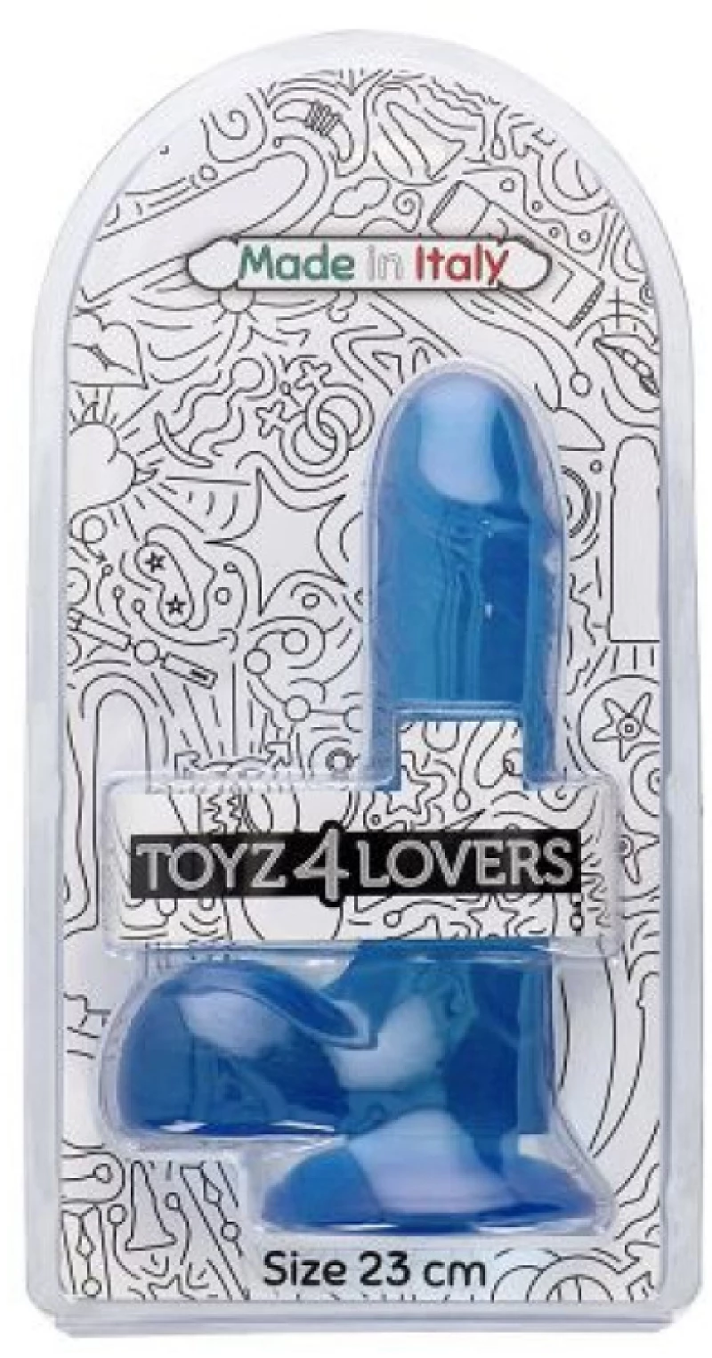 Alvaro Transparent Blue Dildo