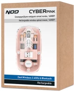 NOD CYBERPINK Επαναφορτιζόμενο ασύρματο οπτικό ποντίκι, 1600DPI