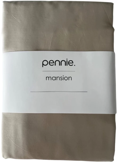 Βαμβακοσατέν Πανωσέντονο Mansion California King (290x310cm) Γκρι - Μπεζ