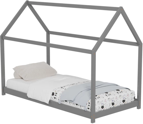 ΚΡΕΒΑΤΙ ΠΑΙΔΙΚΟ PEPE HM678.05 τ.MONTESSORI ΞΥΛΟ ΠΕΥΚΟ ΓΚΡΙ- 140x70εκ