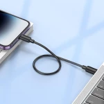 HOCO X96 Hyper Καλώδιο USB-C σε Lightning 0.25m, Μαύρο