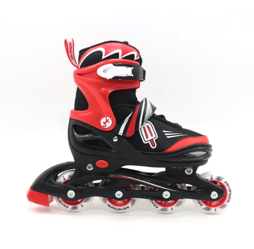 Αθλοπαιδια Αυξομειούμενα Inline/roller Skates/παγοπέδιλα, 3 σε 1, για Αγόρια Χρώμα (Κόκκινο), Μέγεθος (38-41)