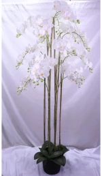 Supergreens Τεχνητό Φυτό Ορχιδέα Phalaenopsis Λευκό 180 εκ.