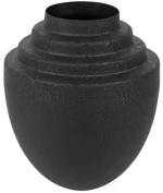 Βάζο μεταλλικό μαύρο Φ25Η31cm