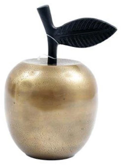 Μήλο διακοσμητικό αλουμίνιο χρυσό 9,5x15,5