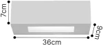 Inlight Επιτοίχιο φωτιστικό λευκό από γύψο 2xE14 D:36cm (43049-B-White)