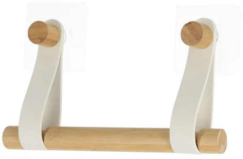 Βάση για χαρτί υγείας δερμ. λουριά λευκά/bamboo/sticker 20x15cm