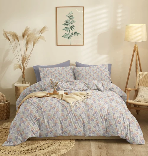 Σεντόνια Σετ "Marta" Planta Blue - Διπλό (205x260)