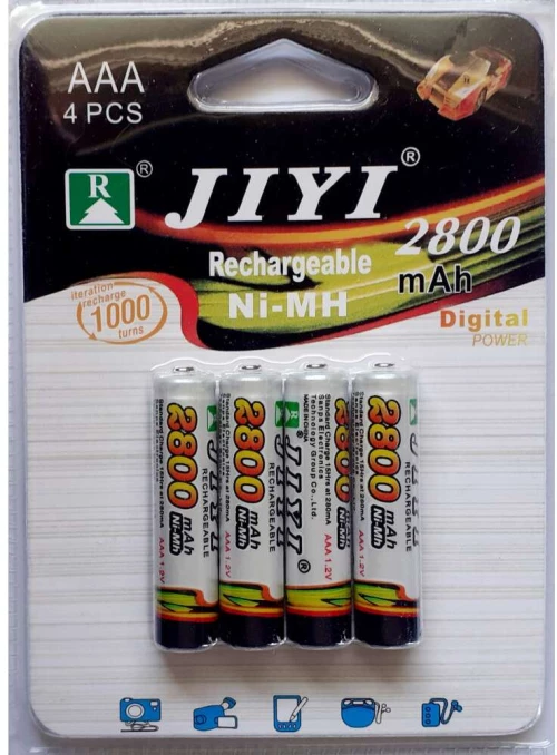 ΕΠΑΝΑΦΟΡΤΙΖΟΜΕΝΕΣ ΜΠΑΤΑΡΙΕΣ AAA NI-MH 2800MAH 1.2V 4ΤΜΧ