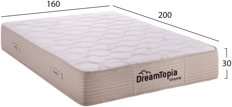 ΣΤΡΩΜΑ DREAMTOPIA, σειρά URANIA HM659.160 POCKET SPRING 160X200x30Yεκ.