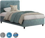 ΚΡΕΒΑΤΙ DOLORES ΑΠΟ ΥΦΑΣΜΑ LIGHT GREEN HM649.27 ΓΙΑ ΣΤΡΩΜΑ 90x200 εκ.