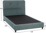 ΚΡΕΒΑΤΙ DOLORES ΑΠΟ ΥΦΑΣΜΑ LIGHT GREEN HM649.27 ΓΙΑ ΣΤΡΩΜΑ 90x200 εκ.