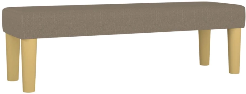 vidaXL Πάγκος Taupe 100x30x30 εκ. Υφασμάτινος