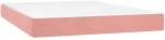 vidaXL Κρεβάτι Boxspring με Στρώμα Ροζ 140x200 εκ. Βελούδινο