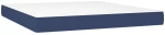 vidaXL Κρεβάτι Boxspring με Στρώμα Μπλε 180x200 εκ. Υφασμάτινο