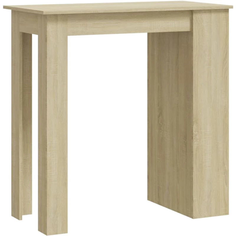 vidaXL Τραπέζι Μπαρ με Ράφια Sonoma Δρυς 102x50x103,5 εκ. Επεξ. Ξύλο