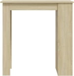 vidaXL Τραπέζι Μπαρ με Ράφια Sonoma Δρυς 102x50x103,5 εκ. Επεξ. Ξύλο
