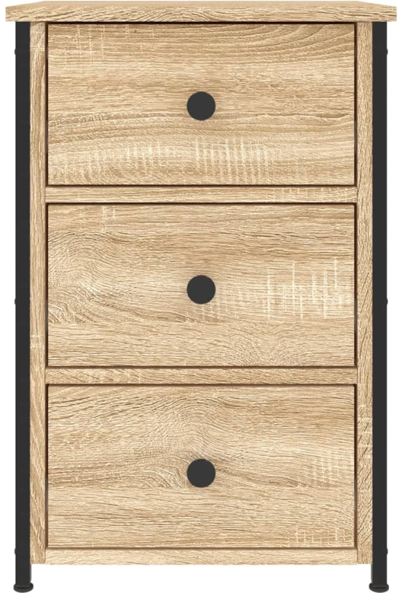 vidaXL Κομοδίνο Sonoma Δρυς 40 x 36 x 60 εκ. από Επεξεργασμένο Ξύλο