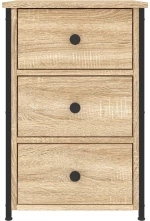 vidaXL Κομοδίνο Sonoma Δρυς 40 x 36 x 60 εκ. από Επεξεργασμένο Ξύλο