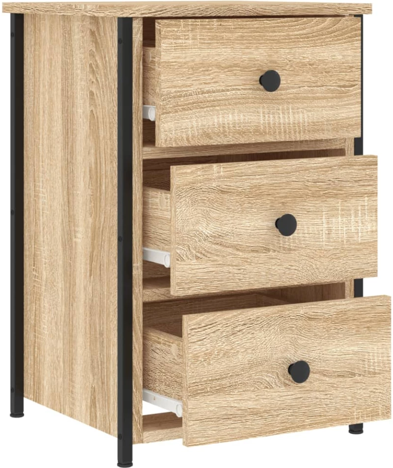 vidaXL Κομοδίνο Sonoma Δρυς 40 x 36 x 60 εκ. από Επεξεργασμένο Ξύλο