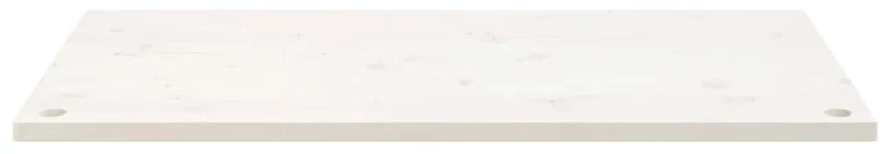vidaXL Επιφάνεια Γραφείου Λευκή 110x55x2,5 εκ. από Μασίφ Ξύλο Πεύκου