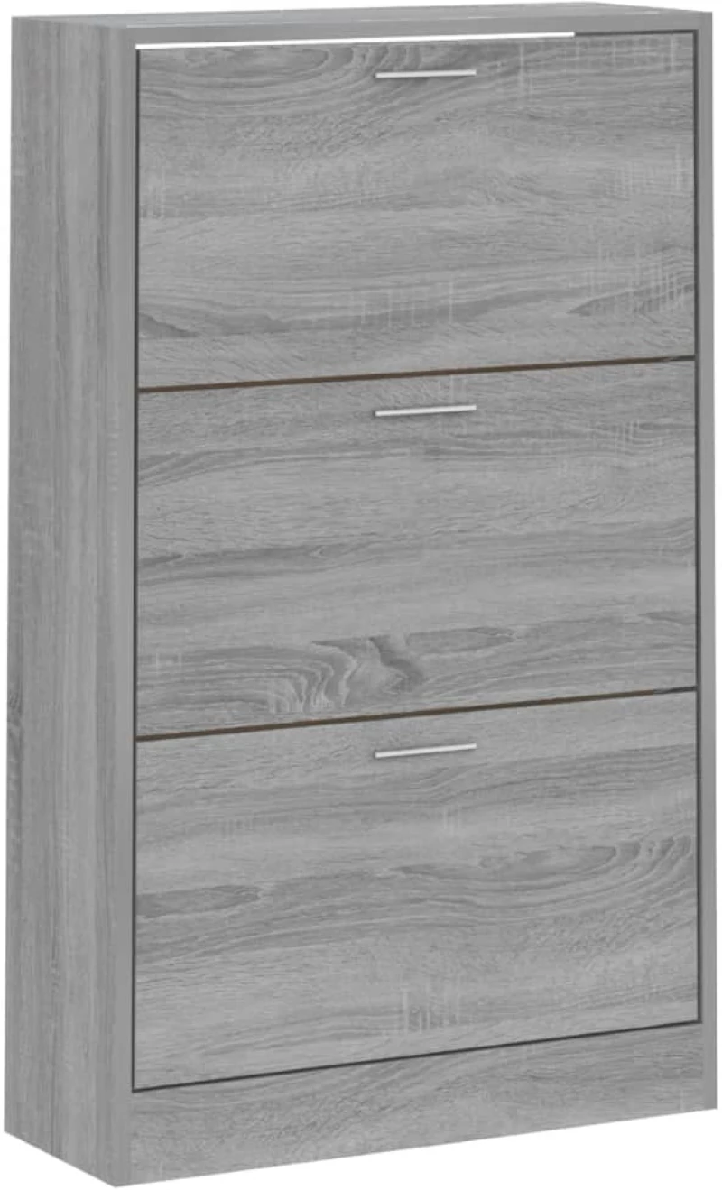 vidaXL Παπουτσοθήκη Γκρι Sonoma 63x24x103 εκ. από Επεξεργασμένο Ξύλο