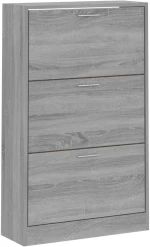 vidaXL Παπουτσοθήκη Γκρι Sonoma 63x24x103 εκ. από Επεξεργασμένο Ξύλο