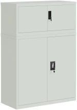 vidaXL Αρχειοθήκη Αν. Γκρι 90 x 40 x 130 εκ. Ατσάλινη