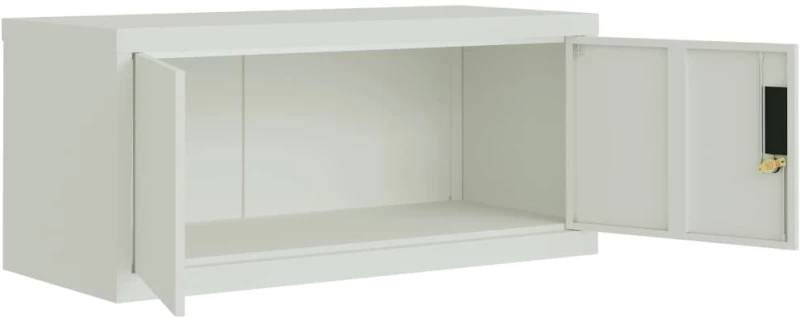 vidaXL Αρχειοθήκη Αν. Γκρι 90 x 40 x 130 εκ. Ατσάλινη