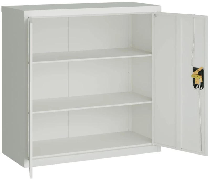 vidaXL Αρχειοθήκη Αν. Γκρι 90 x 40 x 130 εκ. Ατσάλινη