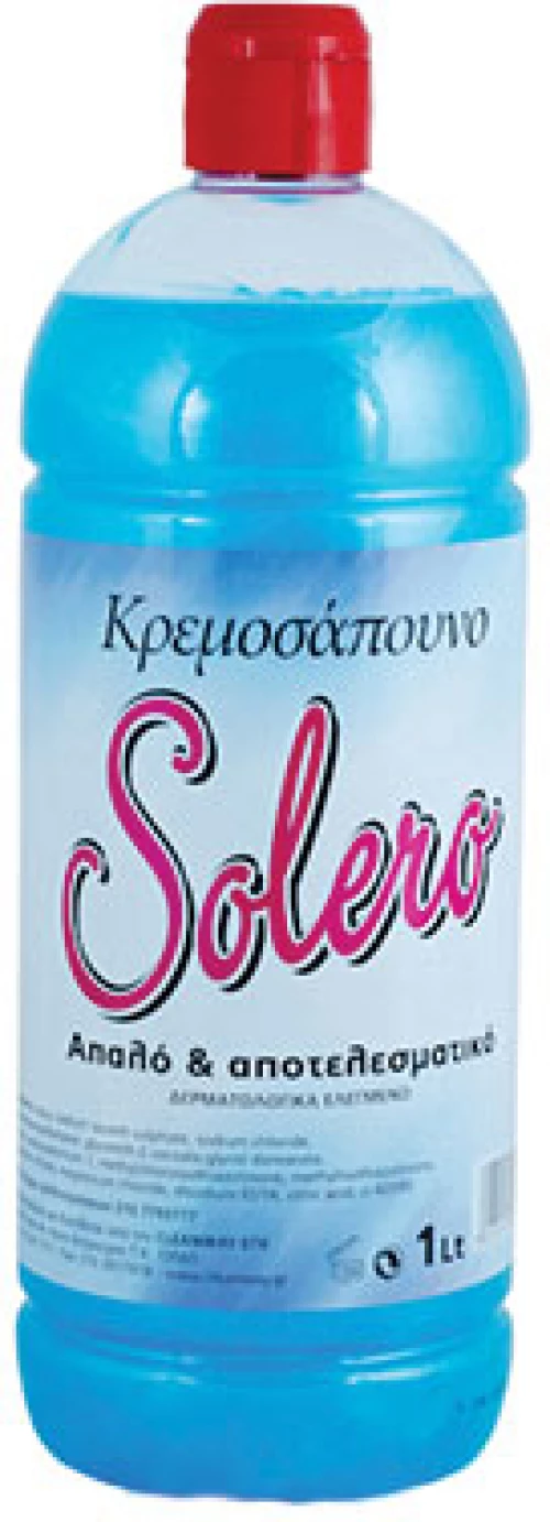 Υγρό κρεμοσάπουνο χεριών Solero μπλέ 1lt [40605008]