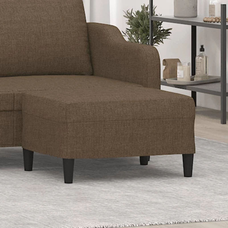 vidaXL Υποπόδιο Καφέ 70 x 55 x 41 εκ. Υφασμάτινο