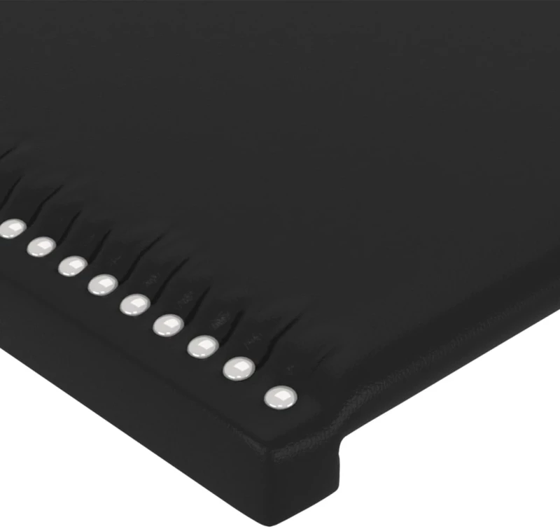 vidaXL Κεφαλάρι Κρεβατιού LED Μαύρο 90x5x118/128 εκ