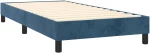 vidaXL Κρεβάτι Boxspring με Στρώμα Σκούρο Μπλε 90x200 εκ. Βελούδινο