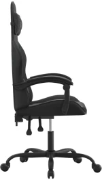 vidaXL Καρέκλα Gaming Μαύρη από Συνθετικό Δέρμα