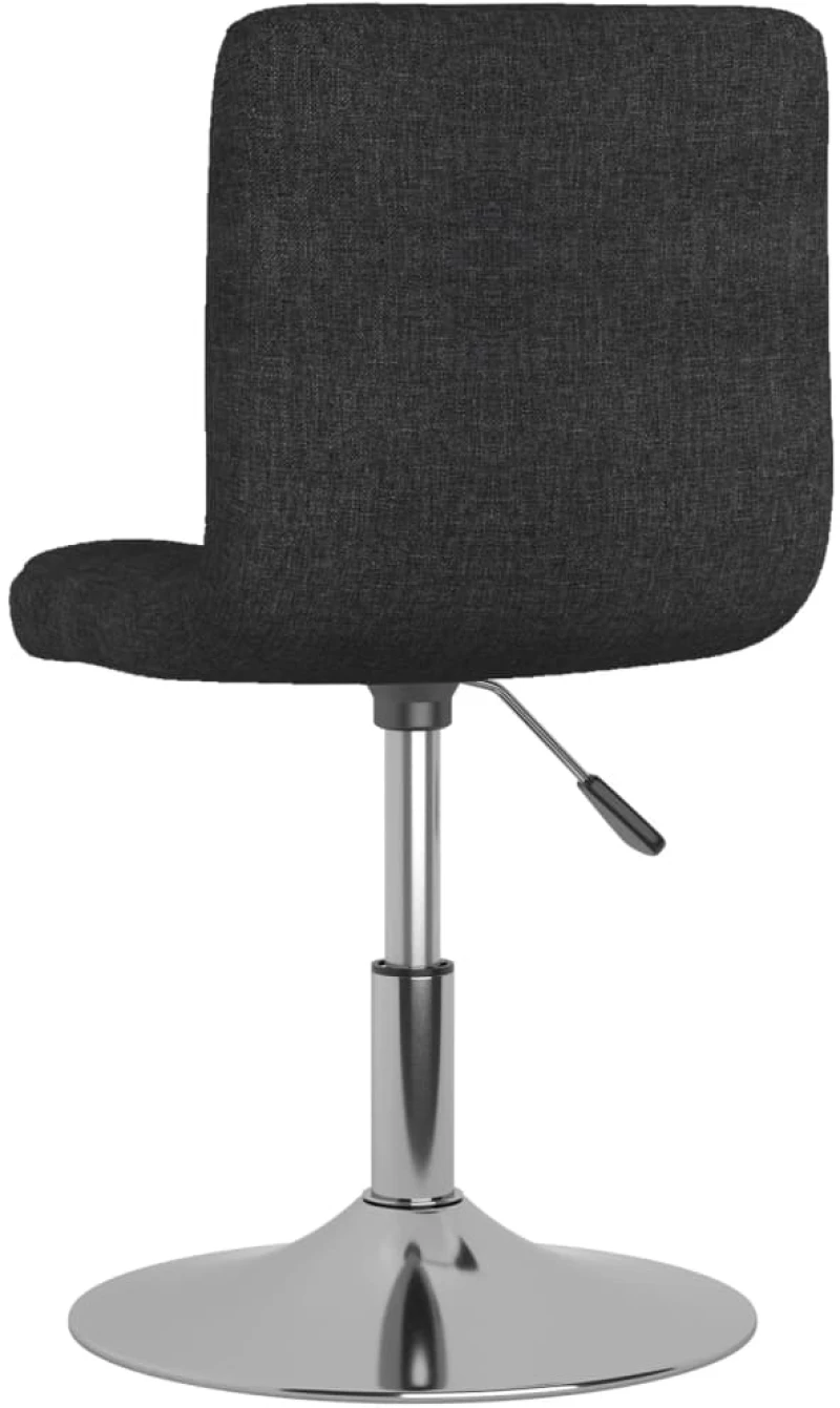 vidaXL Καρέκλες Τραπεζαρίας Περιστρεφόμενες 6 τεμ. Μαύρες Υφασμάτινες