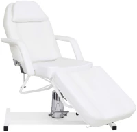 vidaXL Κρεβάτι - Πολυθρόνα Αισθητικής Λευκό 180 x 62 x (87-112) εκ.