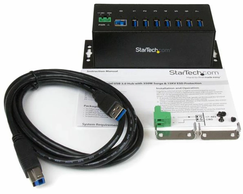 USB Hub Startech ST7300USBME Μαύρο