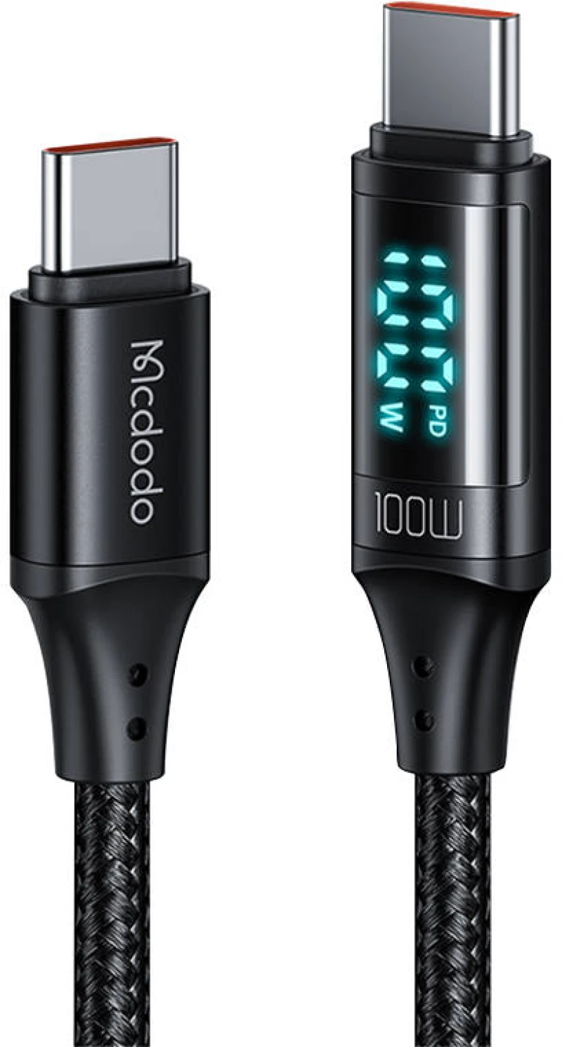 Cable Mcdodo CA-1100 USB-C to USB-C, 100W, 1.2m (black)